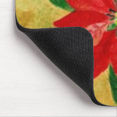 Poinsettia-Aquarell Mousepad (Ecke)