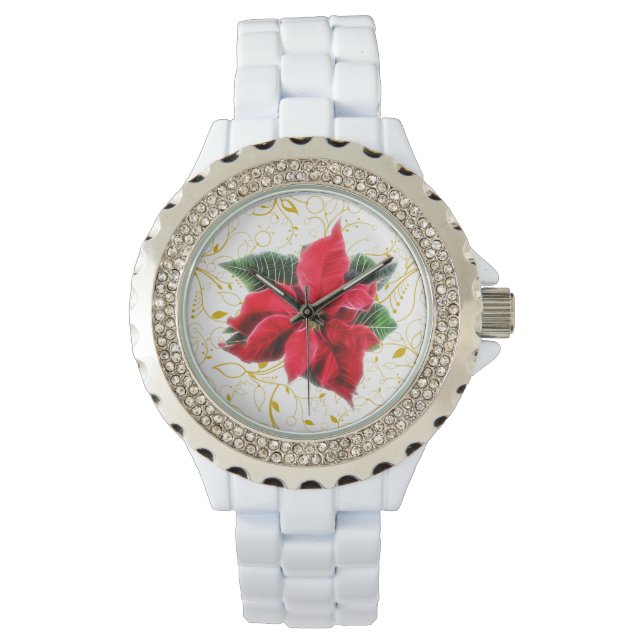 Poinsettia Armbanduhr (Vorderseite)