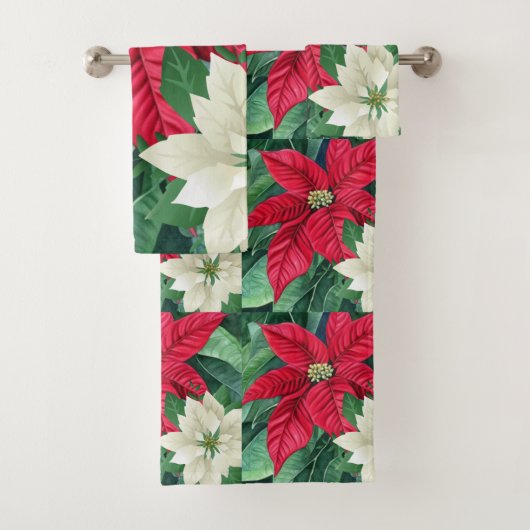 Poinsettia Badhandtuch Set (Insitu)