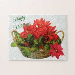 Poinsettia Basket Puzzle