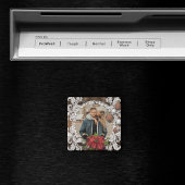 Poinsettia Bauble | Verziertes Weihnachtsfeiertag- Magnet