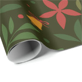 Poinsettia & Bell Elegance Geschenkpapier (Rolleneckpunkt)