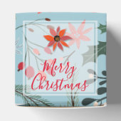 Poinsettia Berries Blätter Weihnachten Danke Geschenkschachtel (Oben)