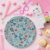 Poinsettia Berries Blätter Weihnachten Pappteller (Party)