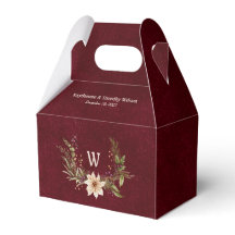 Poinsettia & Berries Wedding Dark Red
