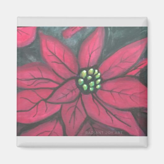 Poinsettia Blessing Magnet (Vorne)