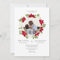 Poinsettia Blume and Pine Wedding