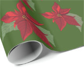 Poinsettia Blume Geschenkpapier (Rolleneckpunkt)