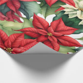 Poinsettia Blume Geschenkpapier (Ecke)