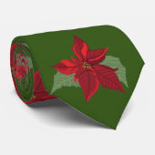 Poinsettia Blume Krawatte (Gerollt)