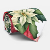 Poinsettia Blume Krawatte (Gerollt)