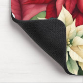 Poinsettia Blume Mousepad (Ecke)