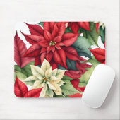 Poinsettia Blume Mousepad (Mit Mouse)