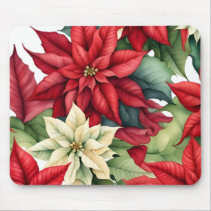 Poinsettia Blume Mousepad