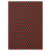 Poinsettia Blume Pattern auf schwarz Tischdecke (Vorderseite)