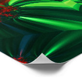 Poinsettia-Blume Poster (Ecke)