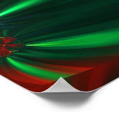 Poinsettia-Blume Poster (Ecke)