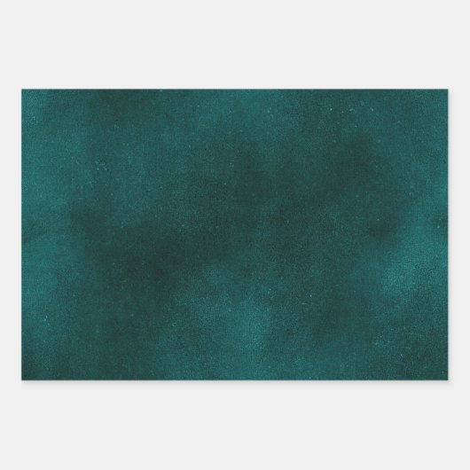 Poinsettia Blume Rot und Grün Geschenkpapier Set (Vorderseite 2)