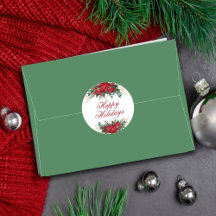 Poinsettia Blume Rot und Grün