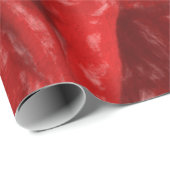 Poinsettia Blume Roter Weihnachtsdekus Geschenkpapier (Rolleneckpunkt)