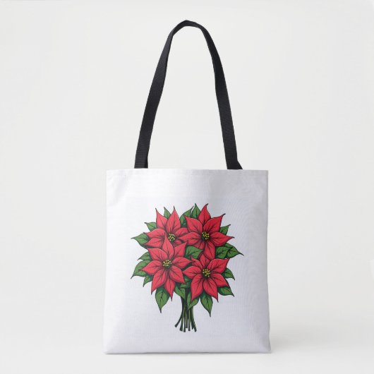 Poinsettia Blume Taschen (Vorderseite)