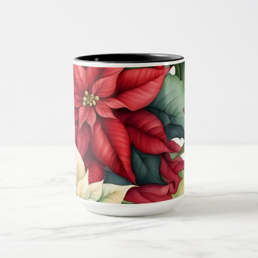 Poinsettia Blume Tasse (Zentrum)