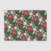 Poinsettia Blume und Blätter Weihnachten Seidenpapier