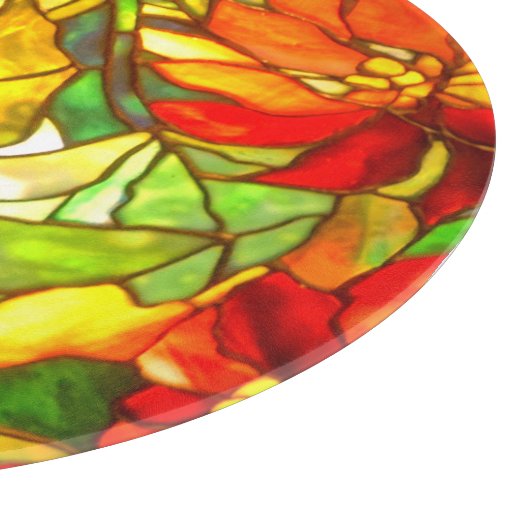 Poinsettia Blume Vintag Schneidebrett (Ecke)