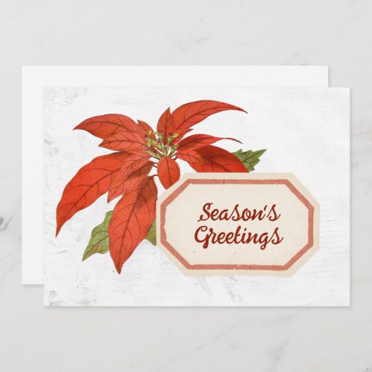 Poinsettia Blume Weihnachten Weihnachten Weihnacht (Vorne/Hinten)