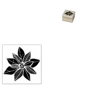 Poinsettia Blume Weihnachtsferien Gummistempel (Stempel)