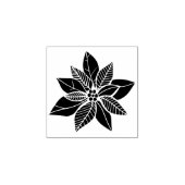 Poinsettia Blume Weihnachtsferien Gummistempel (Prägung)