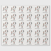 Poinsettia Blumenbriefe - Monografie Geschenkpapier (Flach)