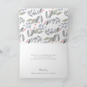 Poinsettia Blumengarten gezeichnet Holiday Garland (Innenseite)