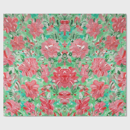 Poinsettia Blumenpapier Geschenkpapier (Flach)