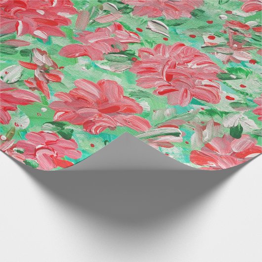 Poinsettia Blumenpapier Geschenkpapier (Ecke)