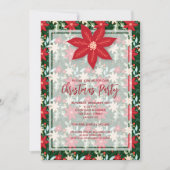Poinsettia Blumenurlaub - Einladungen (Vorderseite)