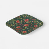 Poinsettia Blumenweihnachtsfest Botanischer Garten Pappteller (Gewinkelt)