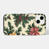 Poinsettia Blumenweihnachtsmuster (15) iPhone Hülle (Rückseite (Horizontal))