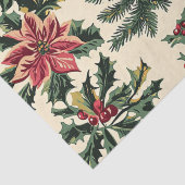 Poinsettia Blumenweihnachtsmuster (15) Seidenpapier (Detail)