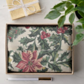 Poinsettia Blumenweihnachtsmuster (15) Seidenpapier (Geschenk)