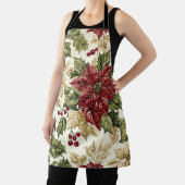 Poinsettia Blumenweihnachtsmuster (17) Schürze (InSitu)