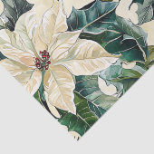 Poinsettia Blumenweihnachtsmuster (18) Seidenpapier (Detail)