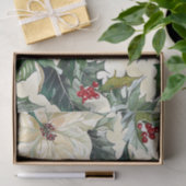 Poinsettia Blumenweihnachtsmuster (18) Seidenpapier (Geschenk)