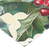 Poinsettia Blumenweihnachtsmuster (19) Tischdecke (Schrägansicht)