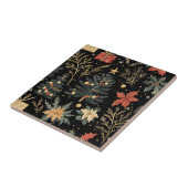 Poinsettia Blumenweihnachtsmuster (21) Fliese (Seite)