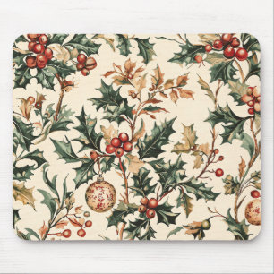 Poinsettia Blumenweihnachtsmuster (3) Mousepad