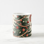 Poinsettia Blumenweihnachtsmuster (4) Kaffeetasse (Mittel)