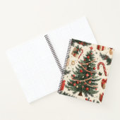 Poinsettia Blumenweihnachtsmuster (4) Notizblock (Innenseite)