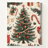 Poinsettia Blumenweihnachtsmuster (4) Notizblock (Rückseite)