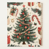 Poinsettia Blumenweihnachtsmuster (4) Planer (Rückseite)